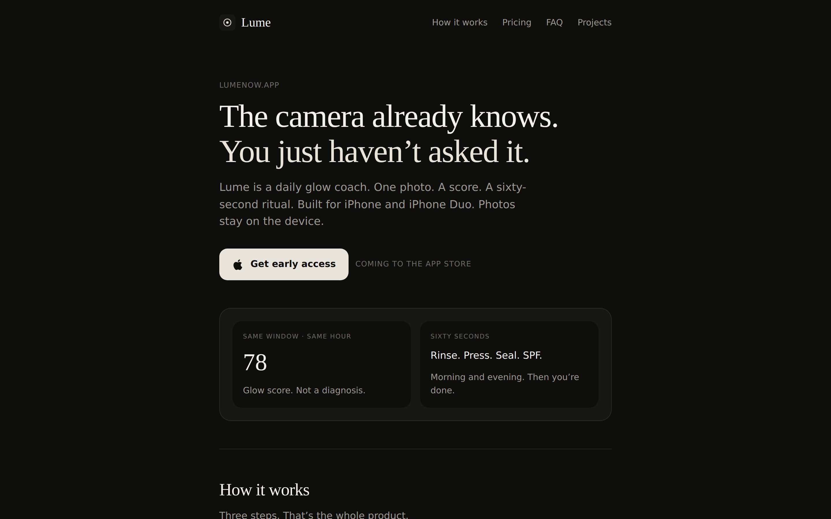 Lume website